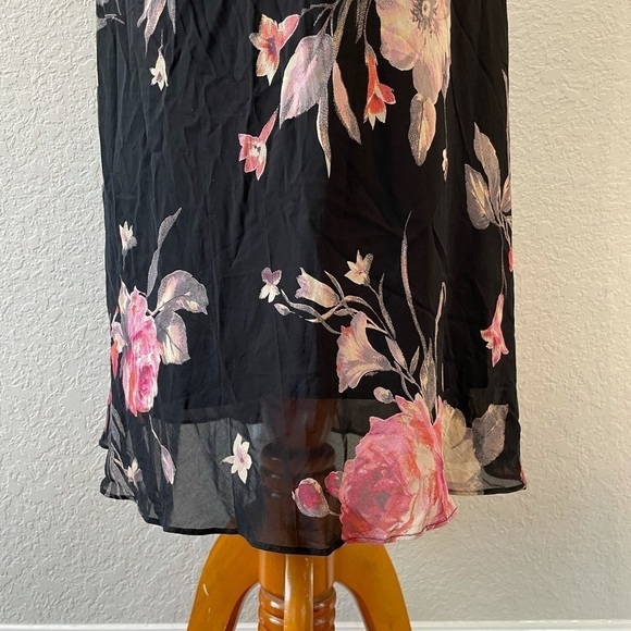 Vintage Asymmetrical One-Shoulder Midi Floral Dress - Picture 6 of 14